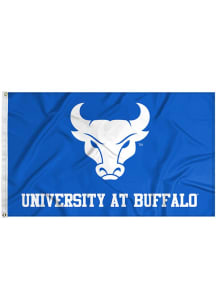 Buffalo Bulls Team Logo Blue Silk Screen Grommet Flag - Blue