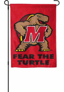 Red Maryland Terrapins Double Sided Garden Flag