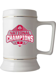 White Ohio State Buckeyes 2024 Football National Champions 28oz Stein