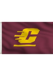 Central Michigan Chippewas 3x5 Maroon Grommet Applique Flag