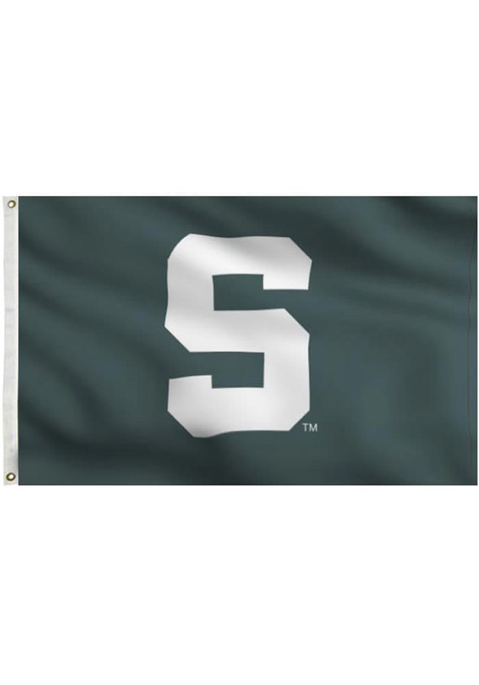 Michigan State Spartans 3x5 Green Grommet Applique Flag