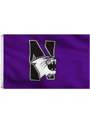 Northwestern Wildcats Grommet Purple Silk Screen Grommet Flag