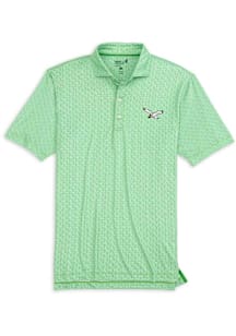 Johnnie O Philadelphia Eagles Mens Green Hinson Retro Bird Short Sleeve Fashion Polo