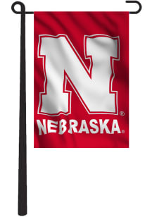 Nebraska Cornhuskers Team Logo 2 Sided Garden Flag