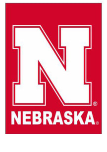Red Nebraska Cornhuskers 2 Sided Banner