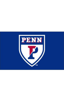 Pennsylvania Quakers Team Logo Grommet Blue Silk Screen Grommet Flag