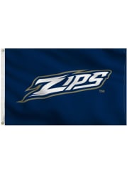 Akron Zips Team Logo Grommet Blue Silk Screen Grommet Flag