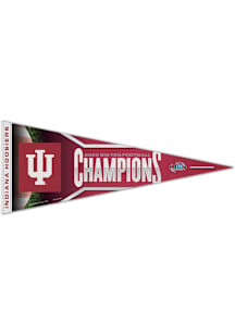 Indiana Hoosiers 2025 Big 10 Champions Pennant - White
