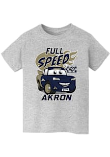 Vive La Fete Akron Zips Youth Grey Full Speed Short Sleeve T-Shirt
