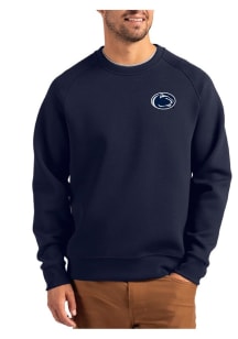 Mens Penn State Nittany Lions Navy Blue Cutter and Buck Roam Crew Sweatshirt