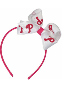 Philadelphia Phillies Pink Wrapped Bow Youth Headband