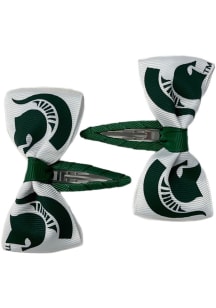 Clippie Michigan State Spartans Baby Hair Barrette - White