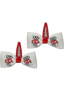 Clippies Wisconsin Badgers Baby Hair Barrette - Red