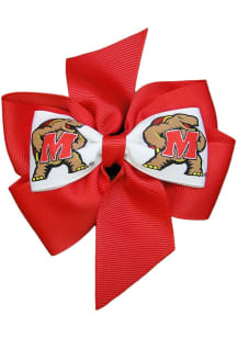 Fan Maryland Terrapins Kids Hair Barrette - Red