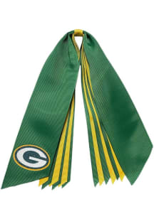 Green Bay Packers Glitter Pony Streamer Kids Hair Ribbons