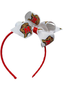 Bow Maryland Terrapins Youth Headband - Red