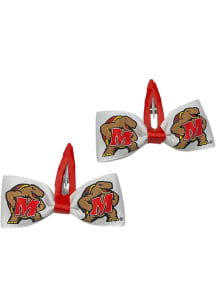 Clippie Maryland Terrapins Baby Hair Barrette - Red