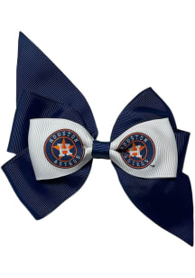 Houston Astros Fan Bow Kids Hair Barrette