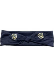 Milwaukee Brewers Knotted Bow Youth Headband