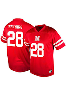 Genuine Collective Nebraska Cornhuskers Red NIL Football Jersey