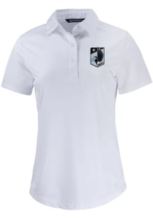 Cutter and Buck Minnesota United FC Womens White Prospect Short Sleeve Polo Shirt