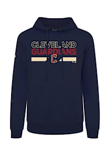 Levelwear Cleveland Guardians Mens Navy Blue Podium Not Hitter City Connect Long Sleeve Hoodie