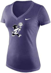 K-State Wildcats Purple Nike Varsity Willie Basketball Short Sleeve T-Shirt