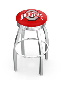 Ohio State Buckeyes 3 Ring Chrome Seat Pub Stool