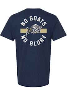 Summit Sportswear Navy Midshipmen Navy Blue Front Back Short Sleeve T Shirt