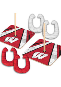 Red Wisconsin Badgers HorseShoe Tailgate Game