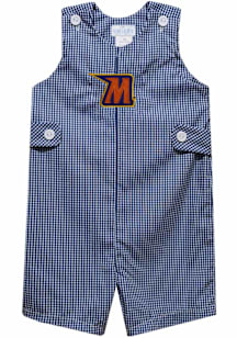 Vive La Fete Morgan State Bears Baby Blue Gingham Overalls