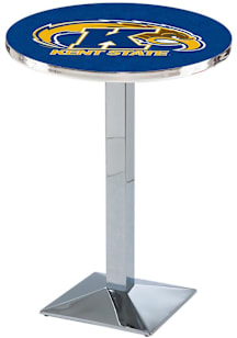 Kent State Golden Flashes Chrome Square Base Pub Table