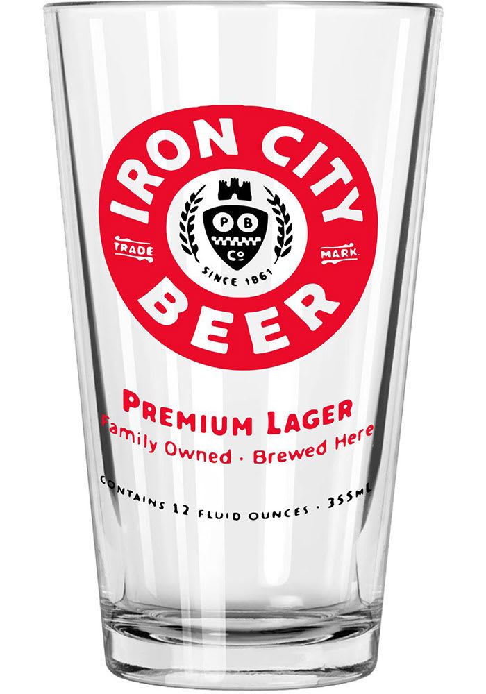 Pittsburgh 16oz Iron City Pint Glass