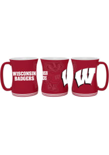 Red Wisconsin Badgers 16oz Barista Mug