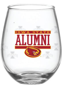 Iowa State Cyclones 15 oz Alumni Stemless Stemless Wine Glass