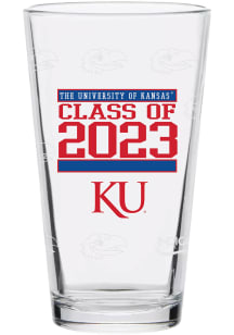 Kansas Jayhawks 16 oz Class of 2023 Pint Glass