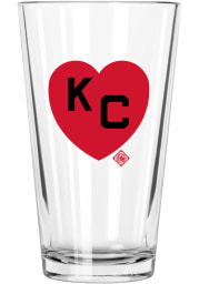 Kansas City Monarchs 16 oz KC Heart Pint Glass