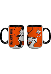 Oklahoma State Cowboys 15 oz Logo Ceramic Mug - Orange