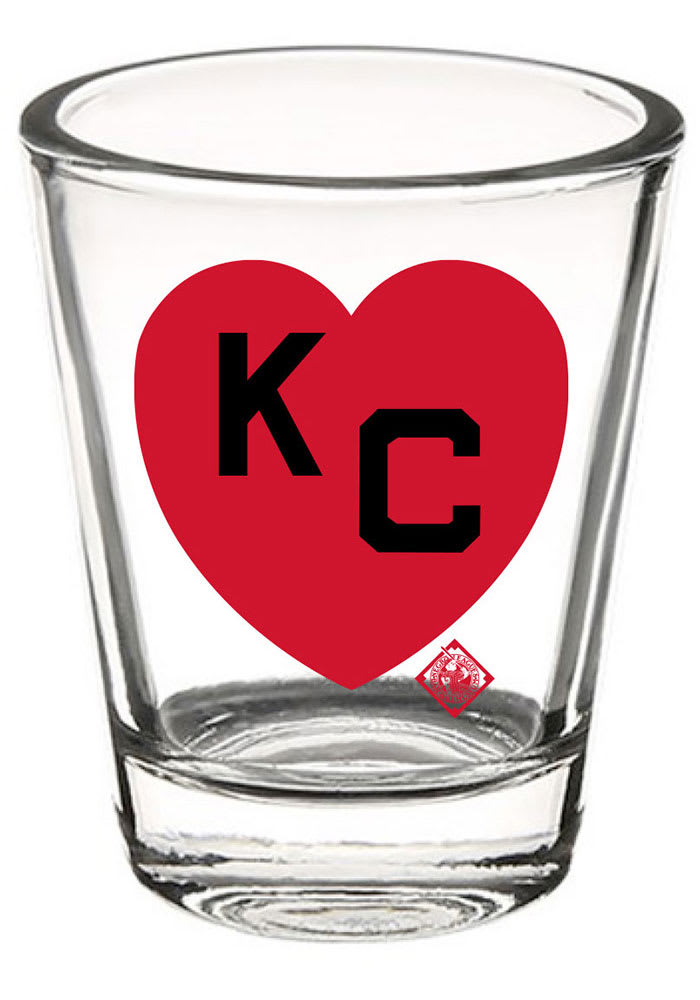 Kansas City Monarchs 2 oz KC Heart Shot Glass