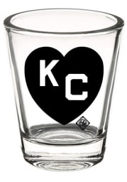 Kansas City Monarchs 2 oz KC Heart Shot Glass