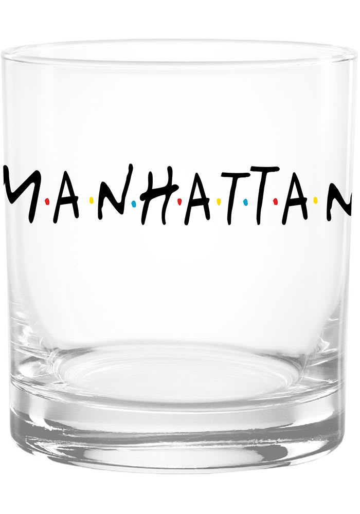 Manhattan With Dots 14 OZ Rock Glass