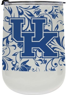 Kentucky Wildcats 18oz Floral Curved Stainless Steel Stemless