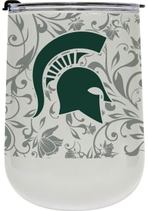 Michigan State Spartans 18oz Floral Curved Stainless Steel Stemless