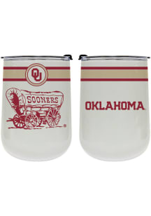 Oklahoma Sooners 18oz Curved Stainless Steel Stemless