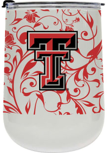 Texas Tech Red Raiders 18oz Floral Curved Stainless Steel Stemless