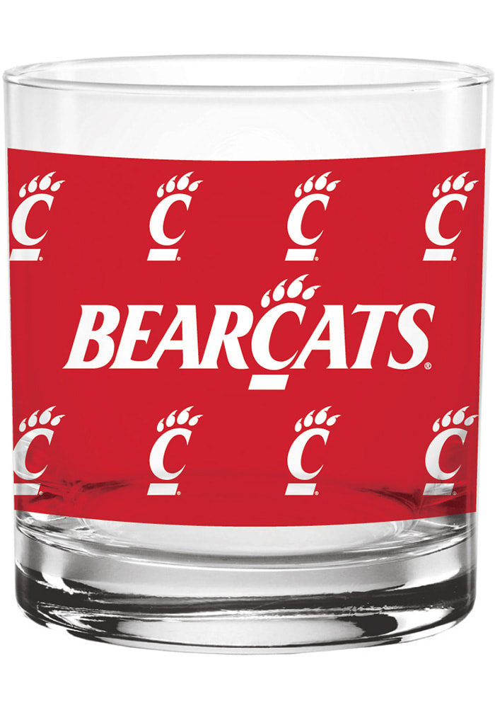 Cincinnati Bearcats 14oz Logo Rock Glass