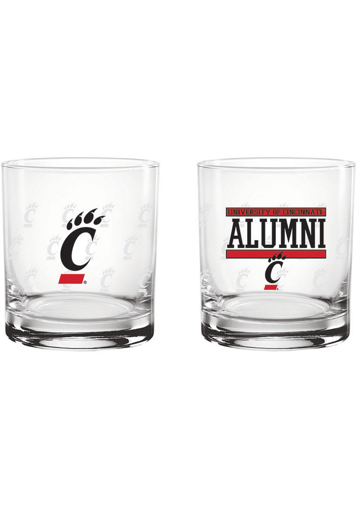 Cincinnati Bearcats 14oz Alumni Rock Glass