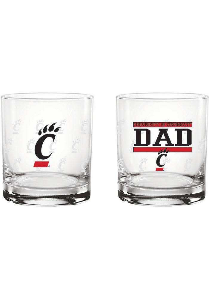 Cincinnati Bearcats 14oz Dad Rock Glass