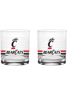 Cincinnati Bearcats 14oz Ring Rock Glass