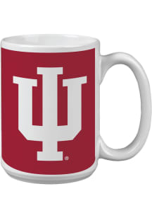 Red Indiana Hoosiers 15oz Logo Java Mug
